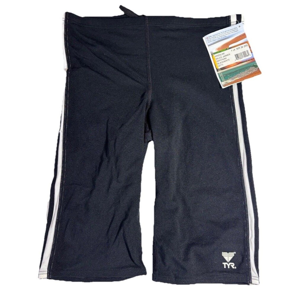 TYR Women’s XS Black Jammer Swim Shorts Athletic Training Competition NWT